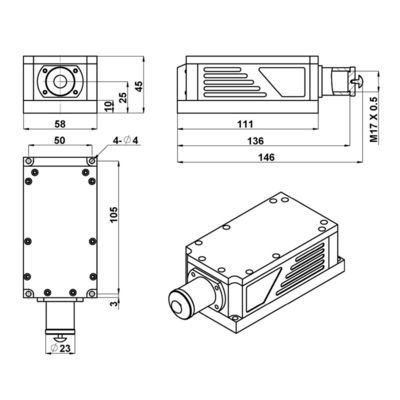 Longueur d'onde laser de DFB/DBR/VCSEL pour la détection de gaz, communication de fibre