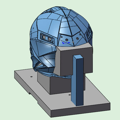 Raycus Laser Source 6 Axis 3D Robot Laser Cutter utilisation pour le casque en fibre de verre, le casque en fibre de carbone, le casque Kevlar etc.